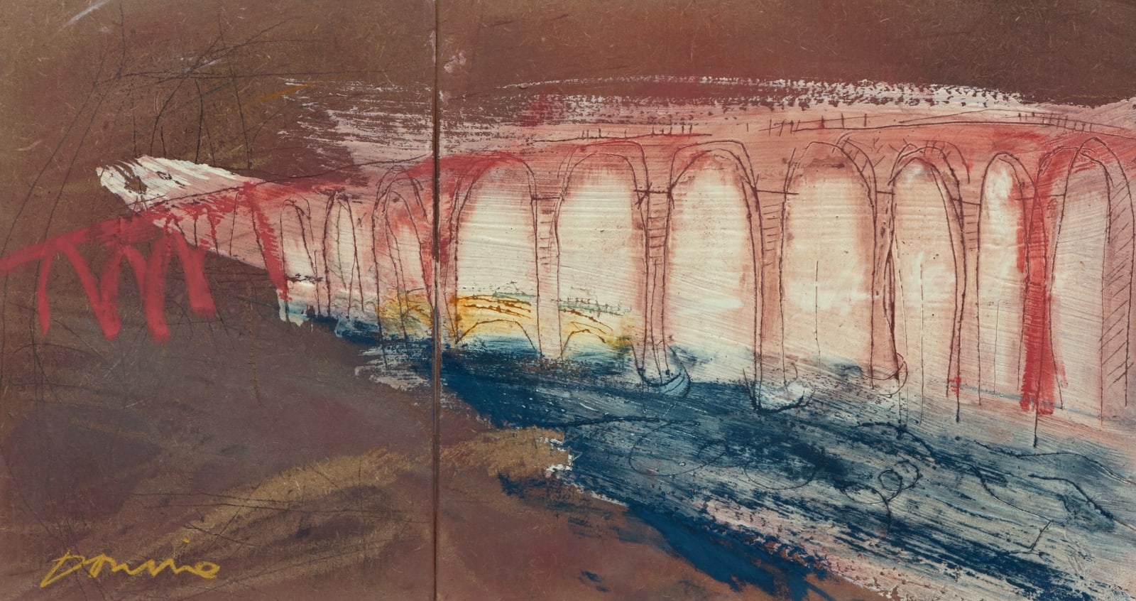 Kate Downie RSA, Crossing the Tweed