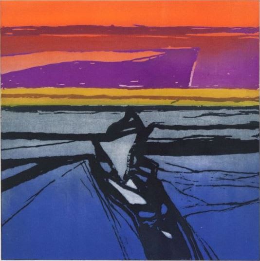 Barbara Rae RSA, Ice Track - Baffin Island