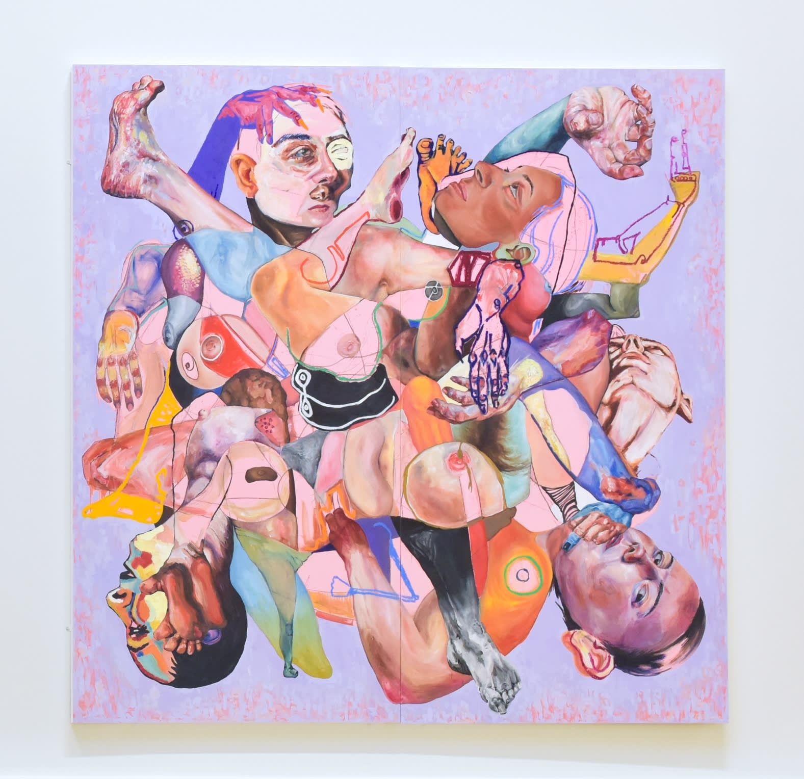 Ellen Mitchinson, Twelve Breasts, Five Ears and Ten Shoulders, 2022