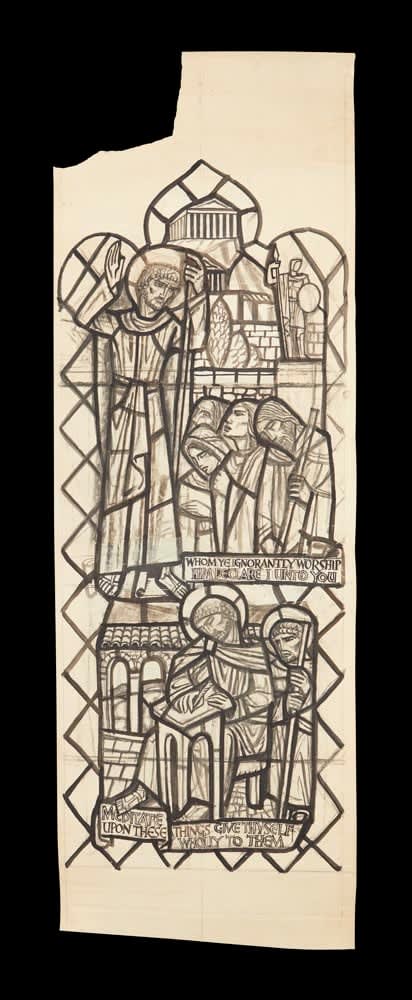 William Wilson RSA, Cartoon for stained glass (unknown commission), undated