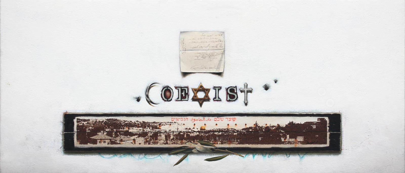 Stuart Duffin RSA, Jerusalem white wall, 2020