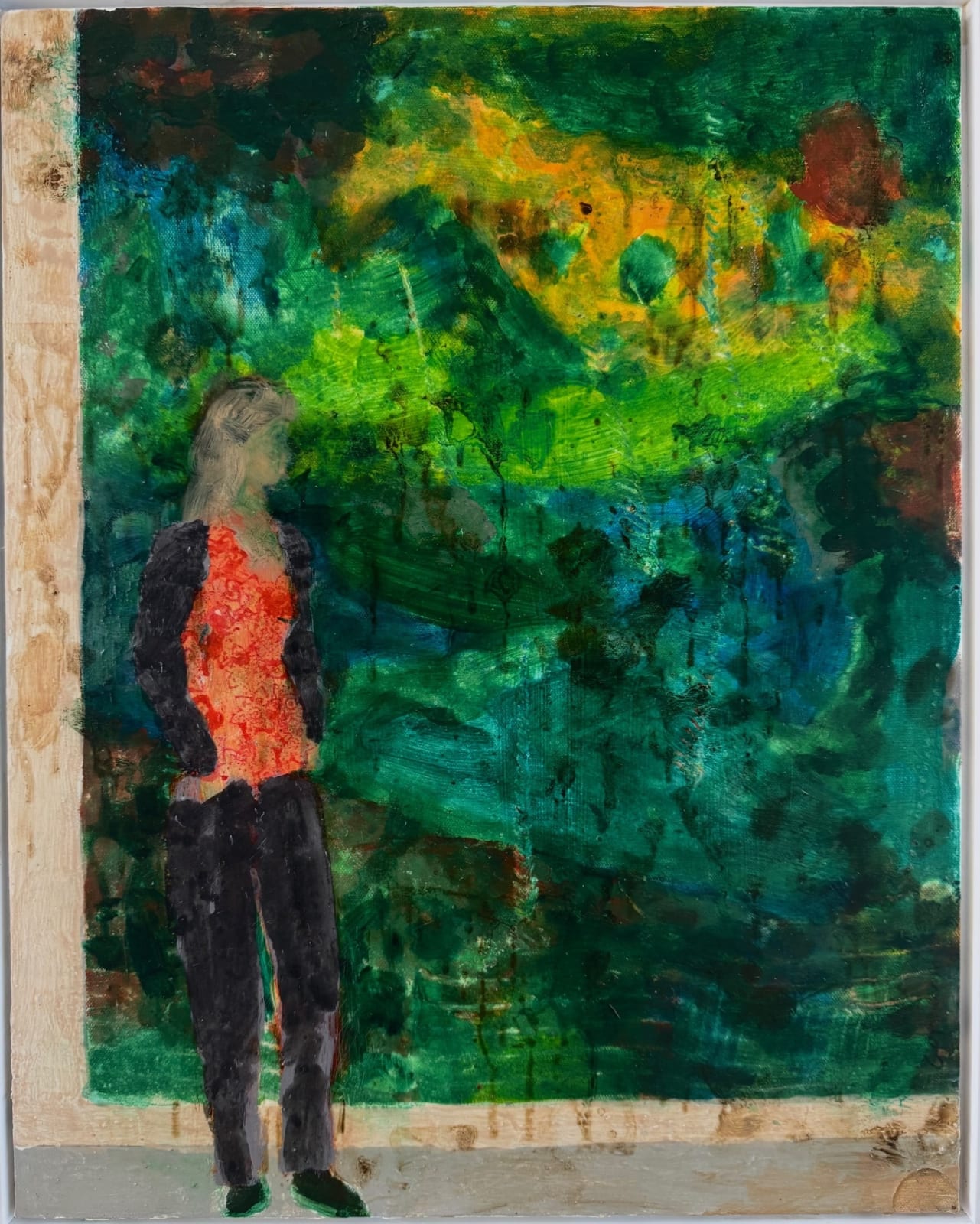 Francis Convery RSA, Looking at Paintings, 2025