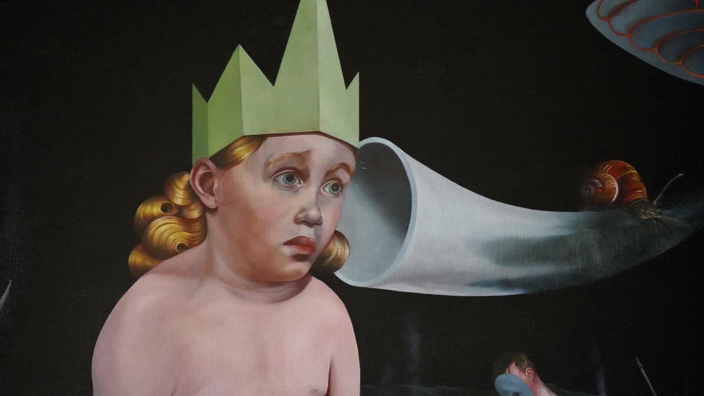 Ian Moir, The Infant Antichrist (Homage to an Unknown Portuguese Master), 2024