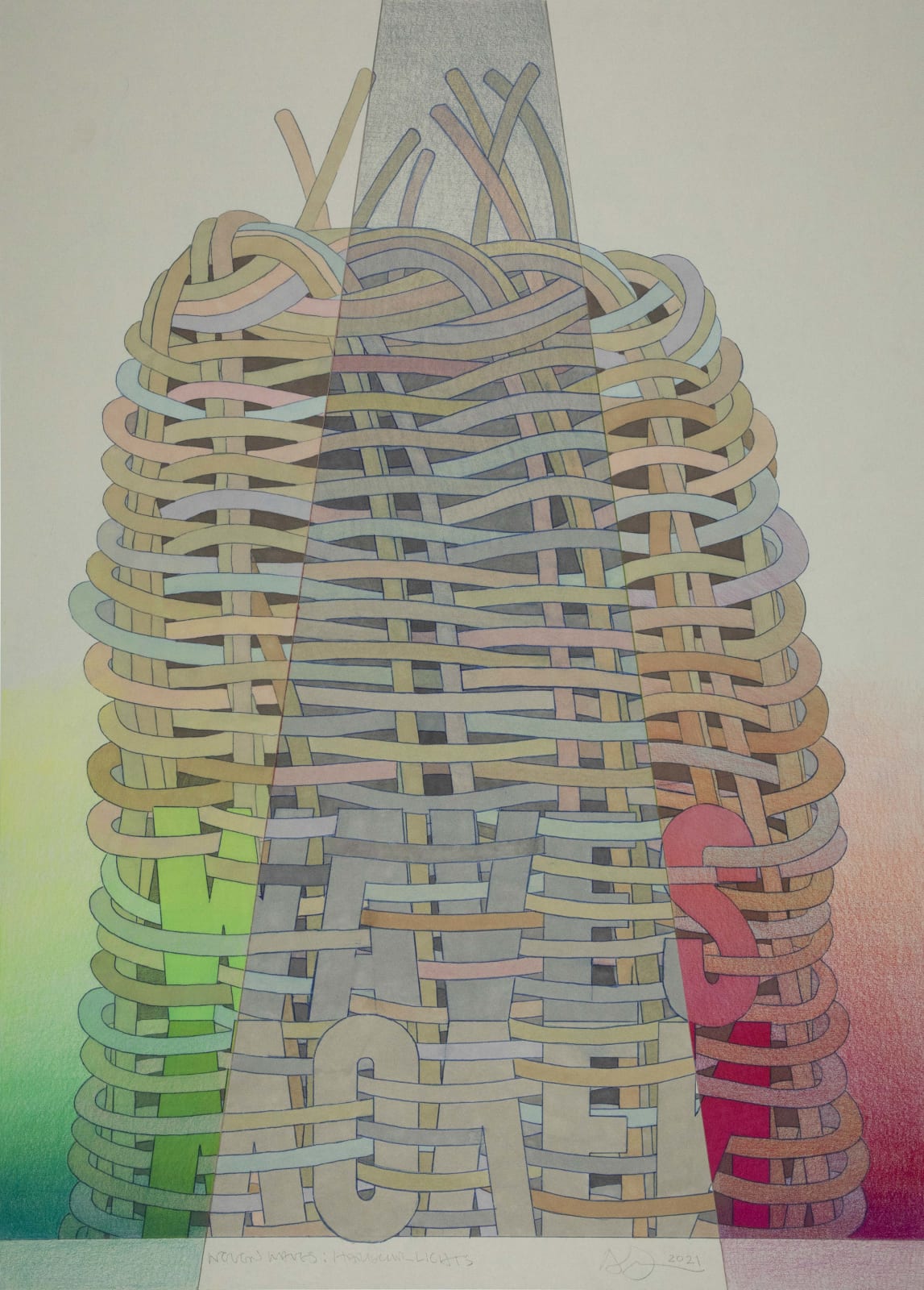 Arthur Watson PPRSA, Woven Waves: Harbour Lights, 2021