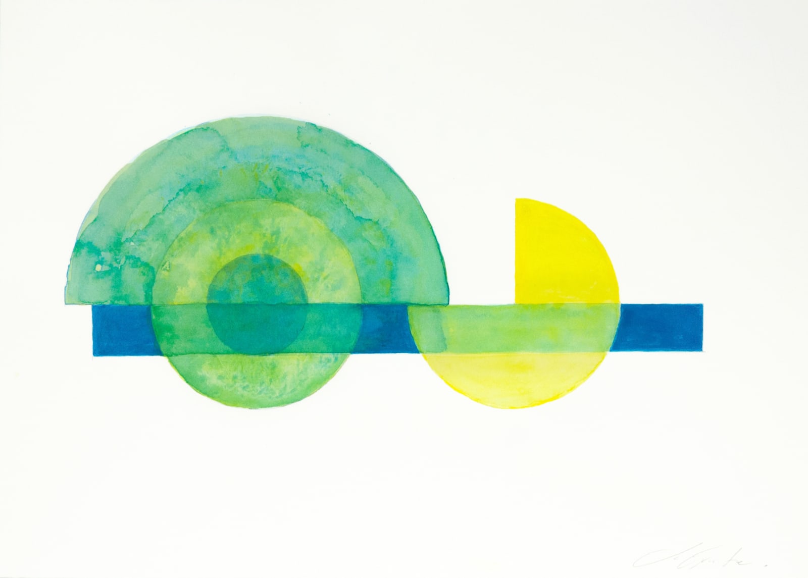 Jo Ganter RSA, Green Blue Yellow I, 2020