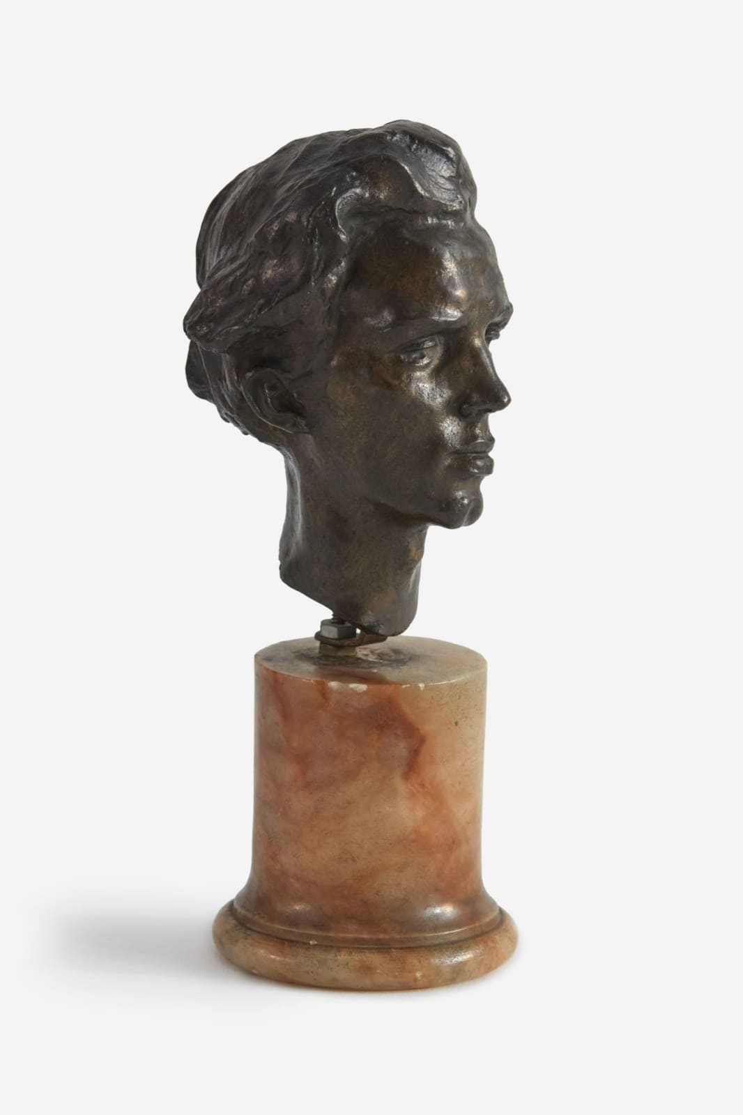 Fanindra Nath Bose ARSA, Male Bust [possibly Leslie Galloway], c. 1908-26
