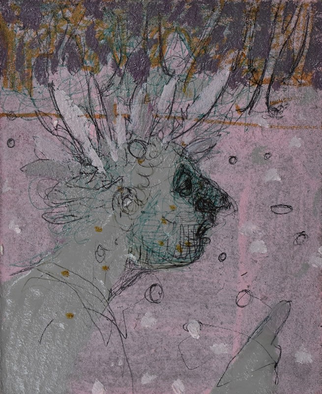 Robbie Bushe RSA, Neanderthal Head Study 5, 2019