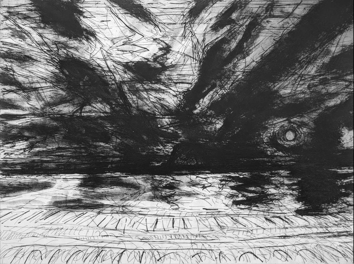 John Houston RSA, Night Sea, North Berwick, 1986