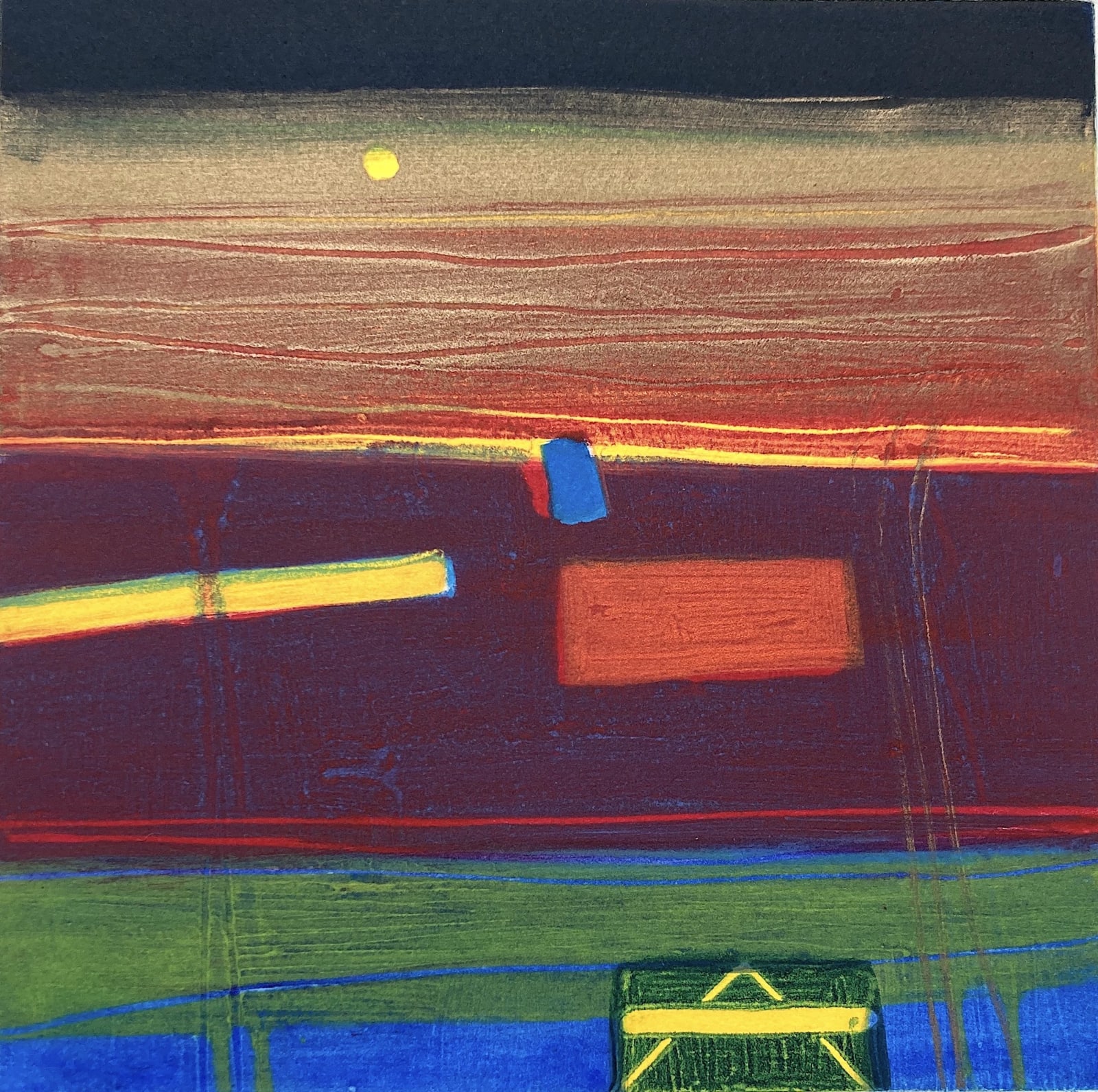 Barbara Rae RSA, Penshiel Hill 2