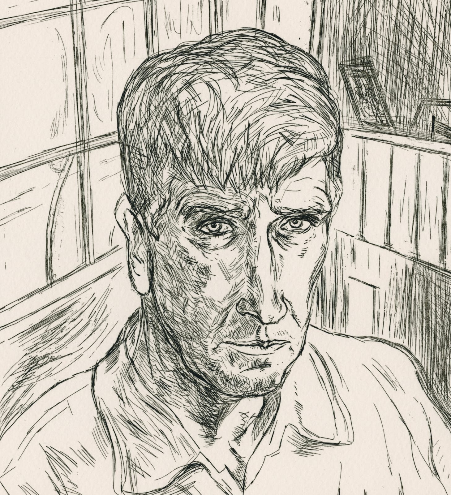Alexander Moffat RSA, Self Portrait, 1987
