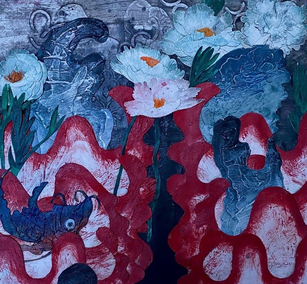 George Donald RSA, The Emperor’s Koi Pond, c.1999
