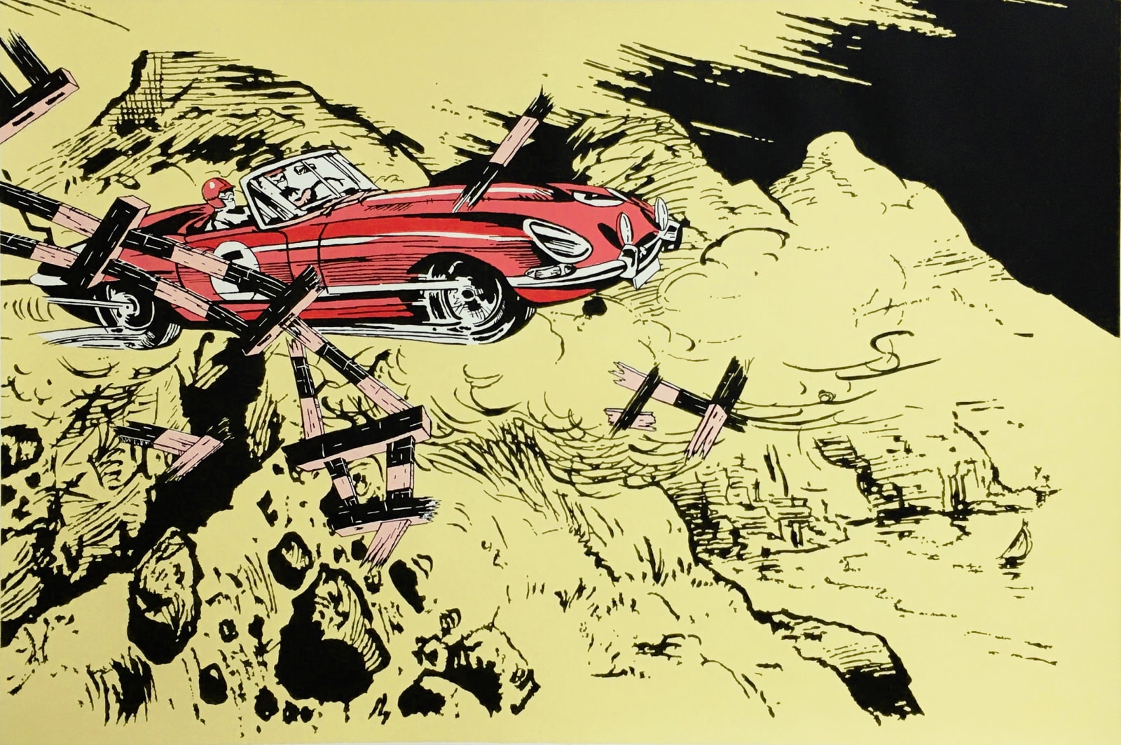 David Mach HRSA, Cliffhanger