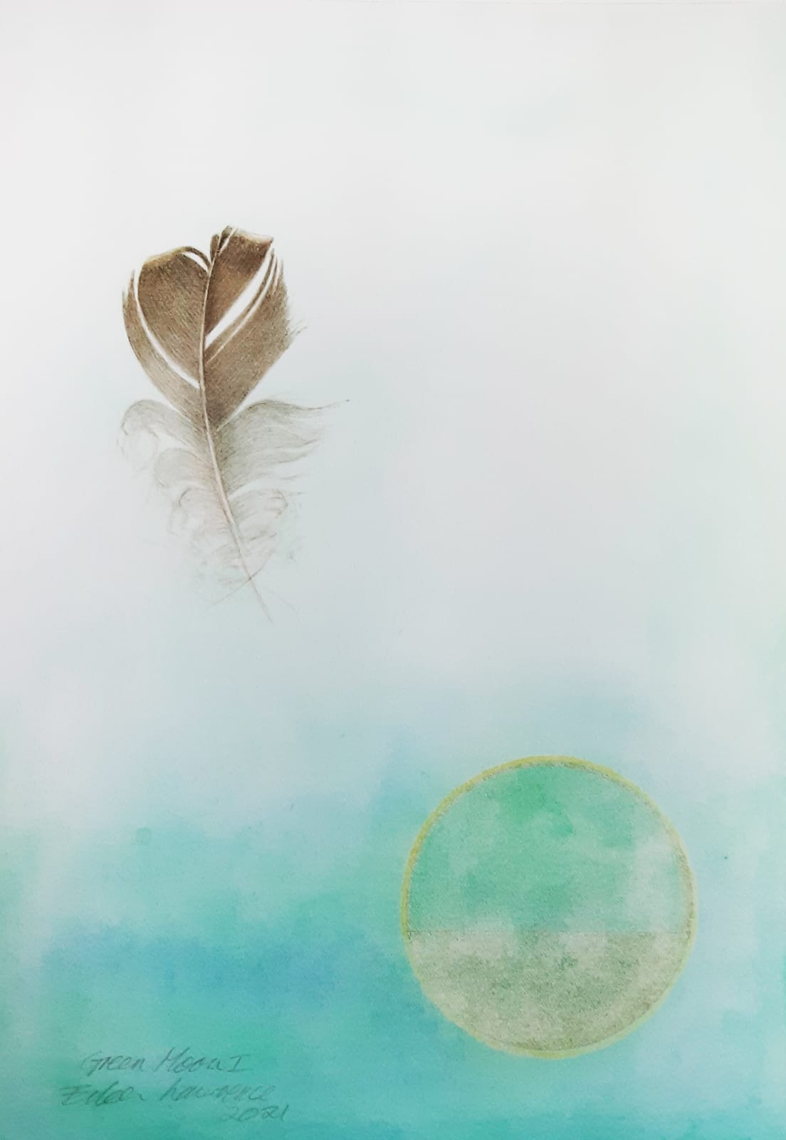 Eileen Lawrence RSA, Green Moon l