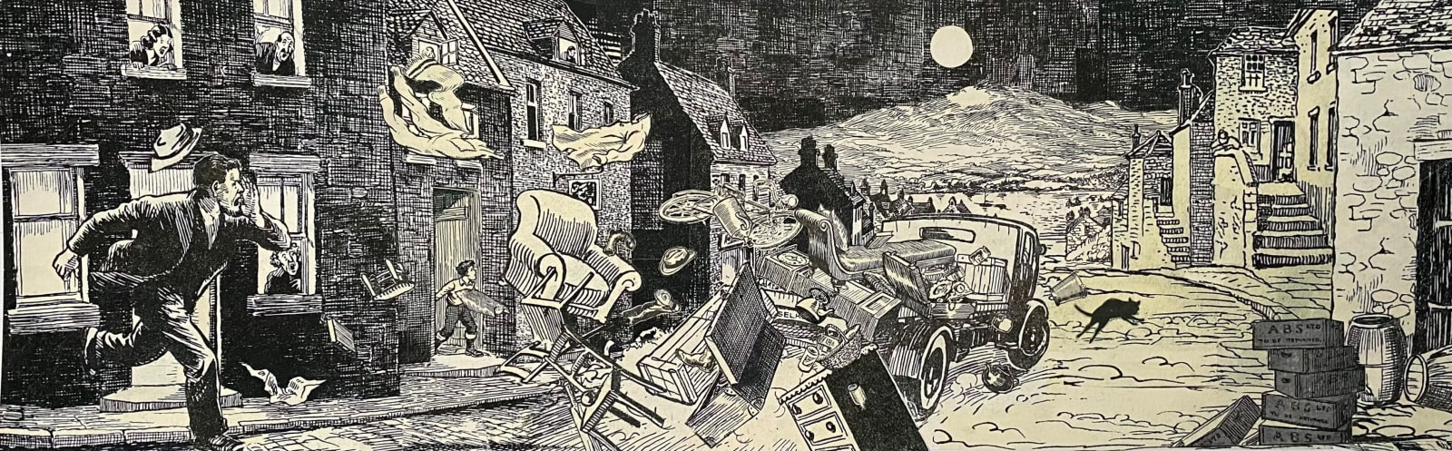 David Mach HRSA, Moonlight Flit