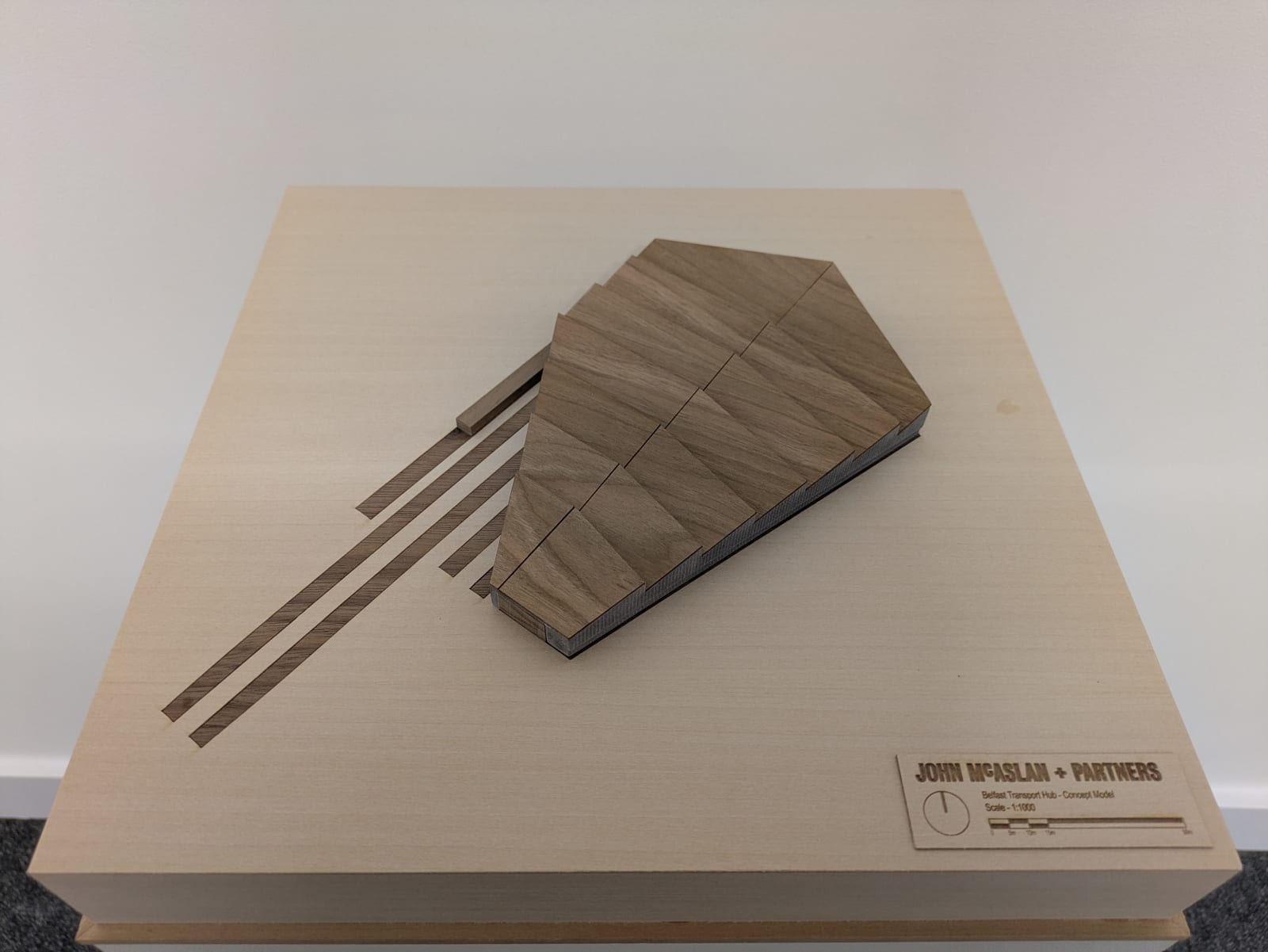John McAslan RSA, Belfast Grand Central Station concept model, 2025