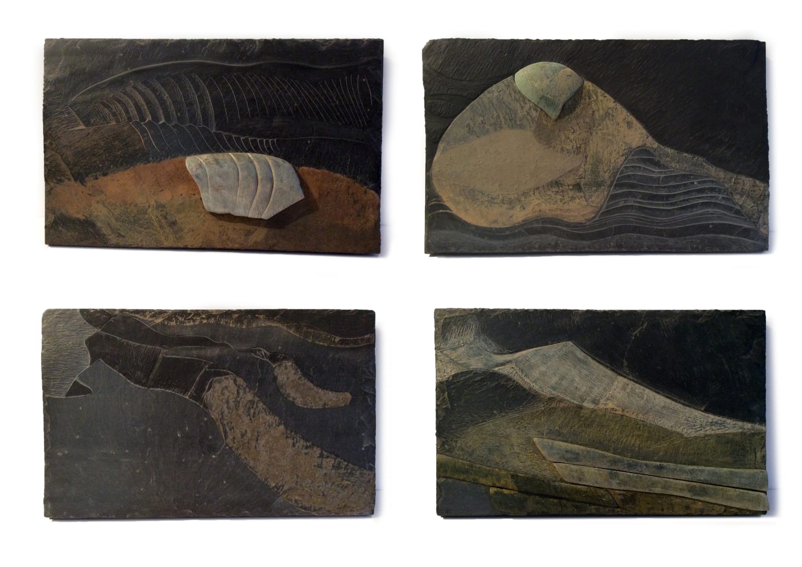 Frances Pelly RSA, Orkney Landscapes (Montgomery's Barley, Gairsay, Gloup, Floating Field), 2024