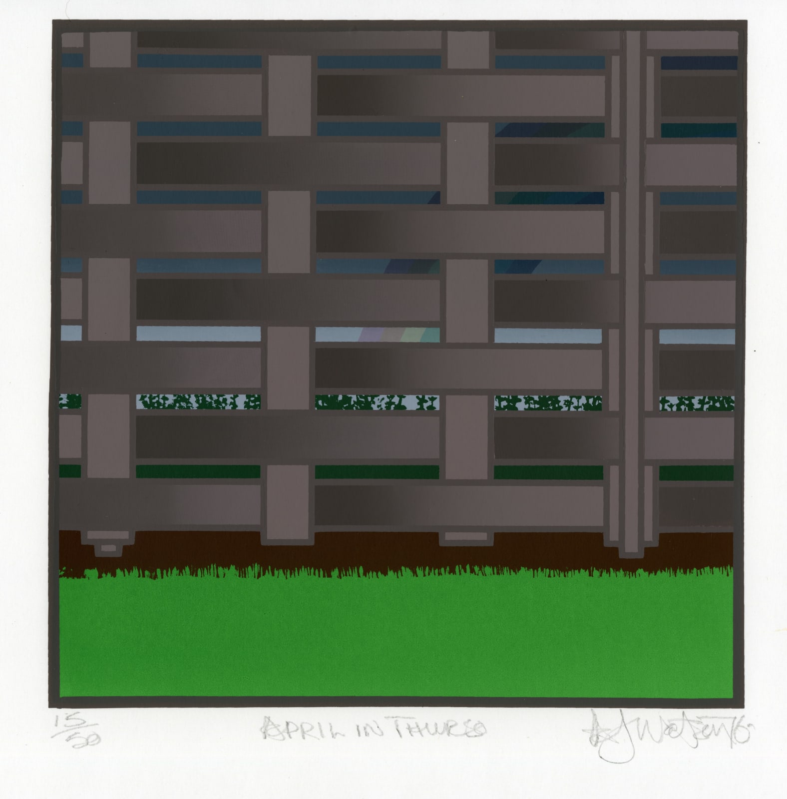 Arthur Watson PPRSA, April in Thurso (April, Peacock Printmakers Calendar, 1976), 1976