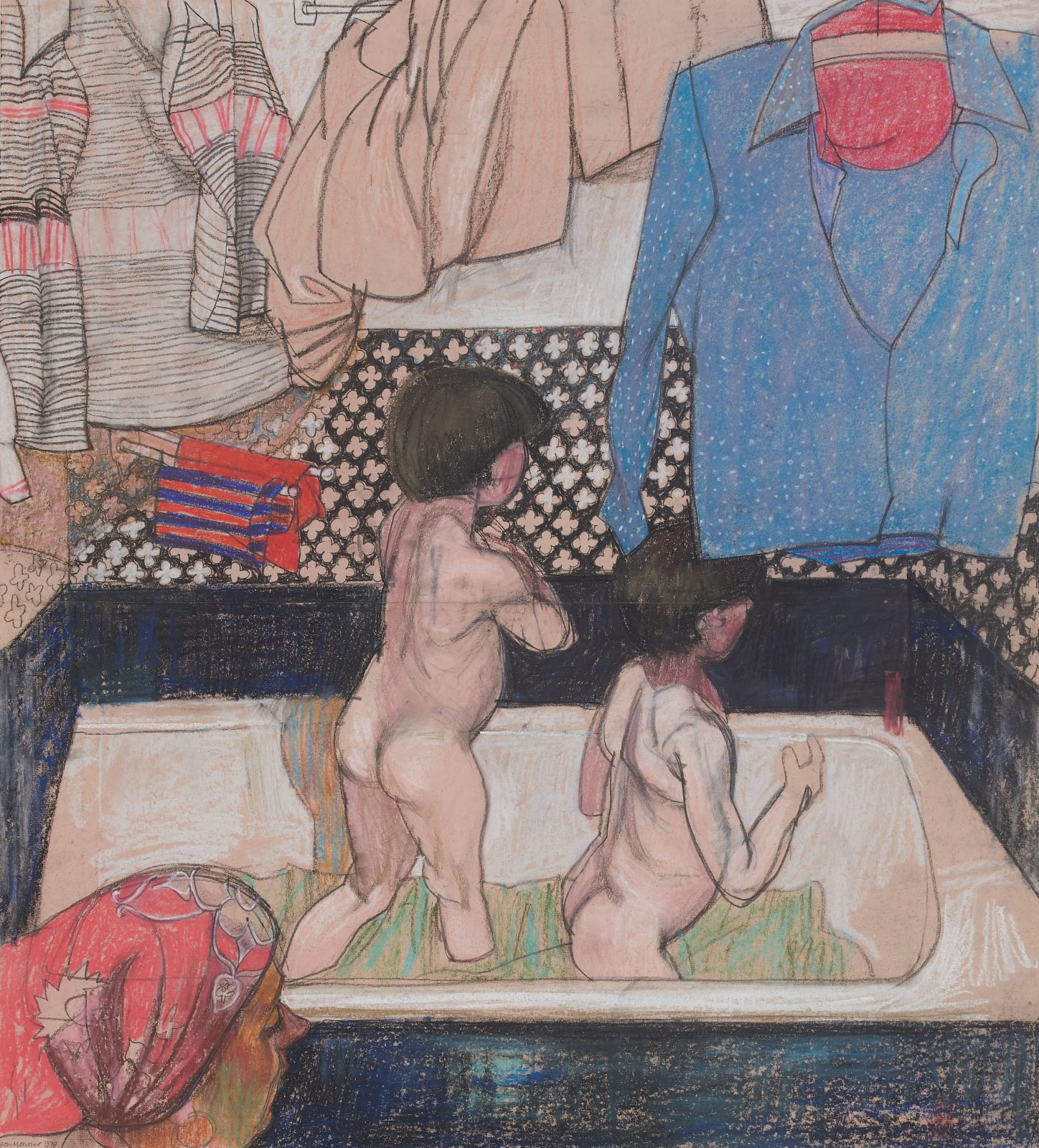 Leon Morrocco RSA, The Boys in the Bath, 1978