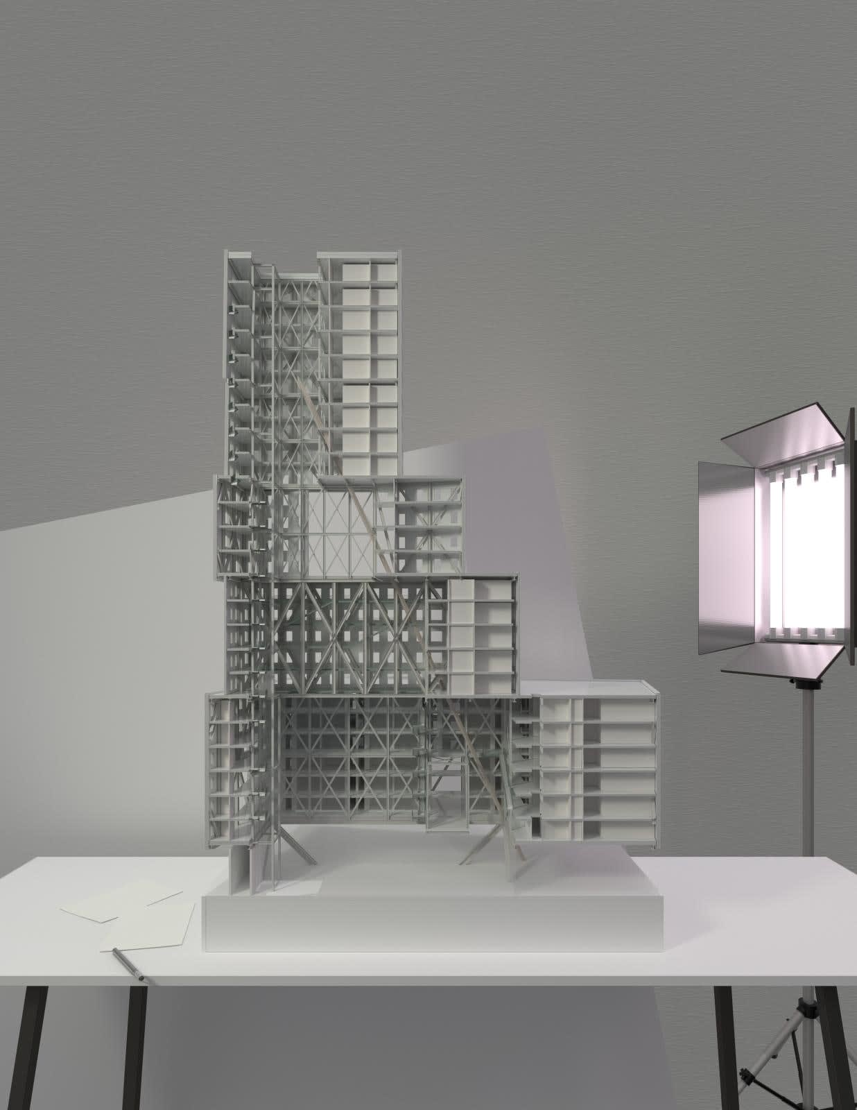 Xuanyu Wei, Stacking Housing, 2021