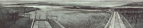 Frances Walker RSA, Crossing to Finlaggan, 2003