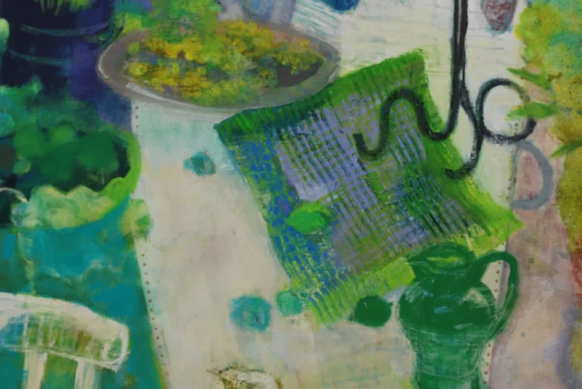 Olivia Irvine, Display With Green Things, 2025