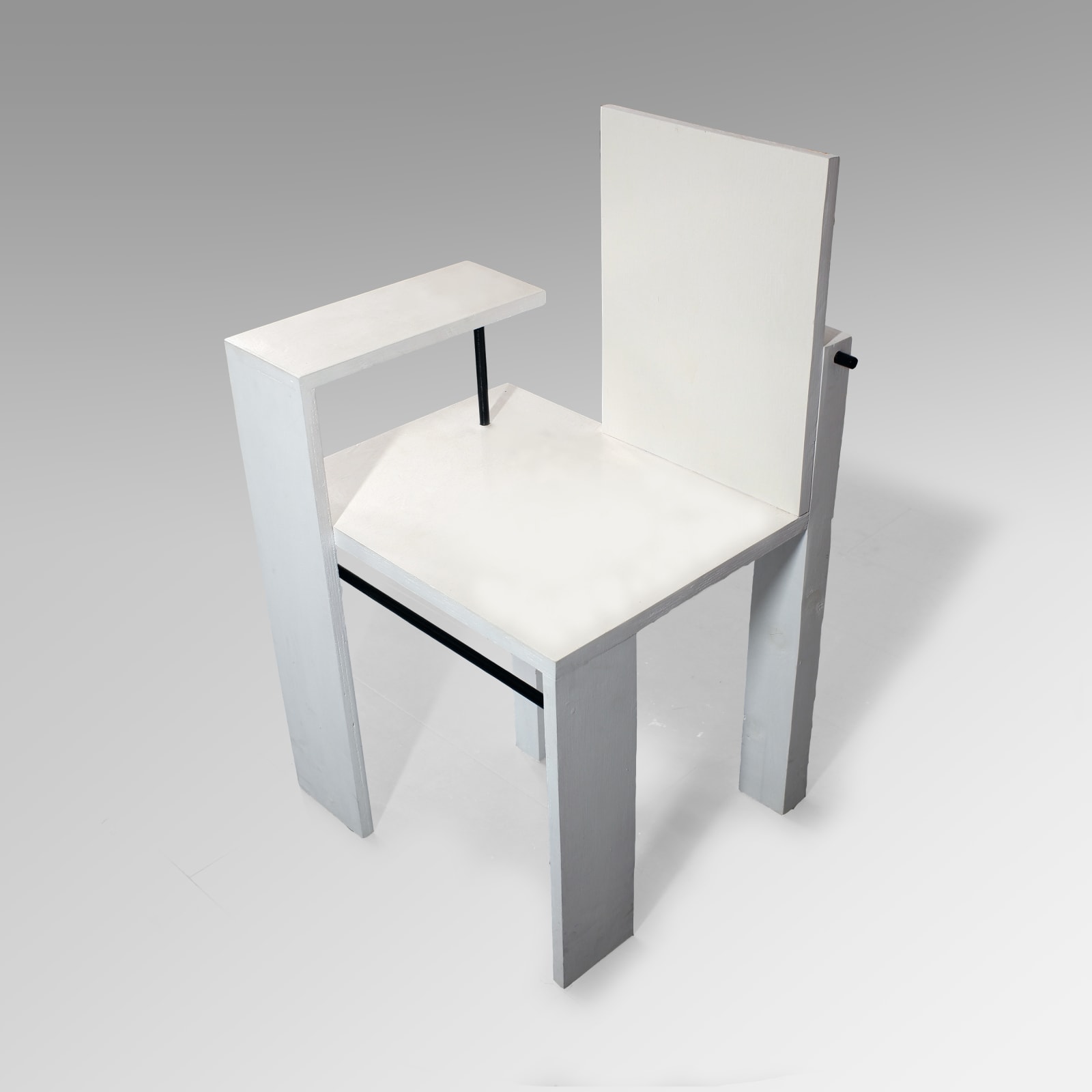 Nicholas Harrington, White and Black Chair