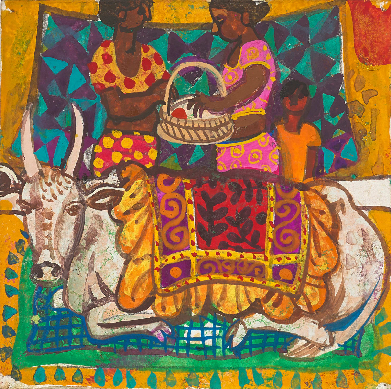 Leon Morrocco RSA, Two Women in the Market, Kolkata, 2010