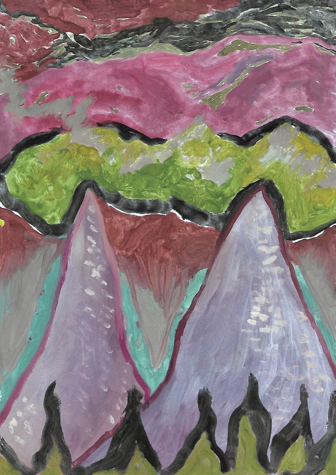 Joanna Holisz, Purple Mountains, 2022