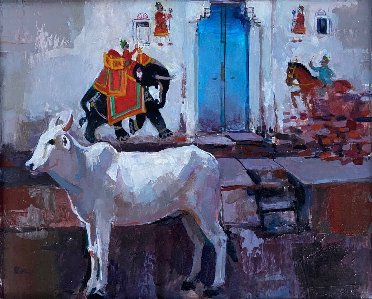 George Donald RSA, Blue Door: Udaipur, 2024