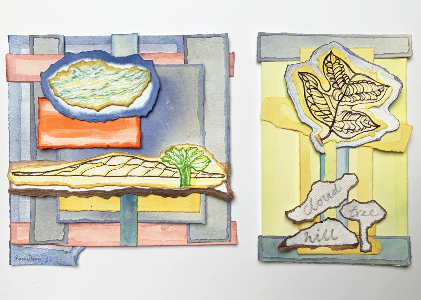 Fiona Dean RSA, Field-Notes: Cloud-Tree-Hill. Solway. Merse. South. S.E.