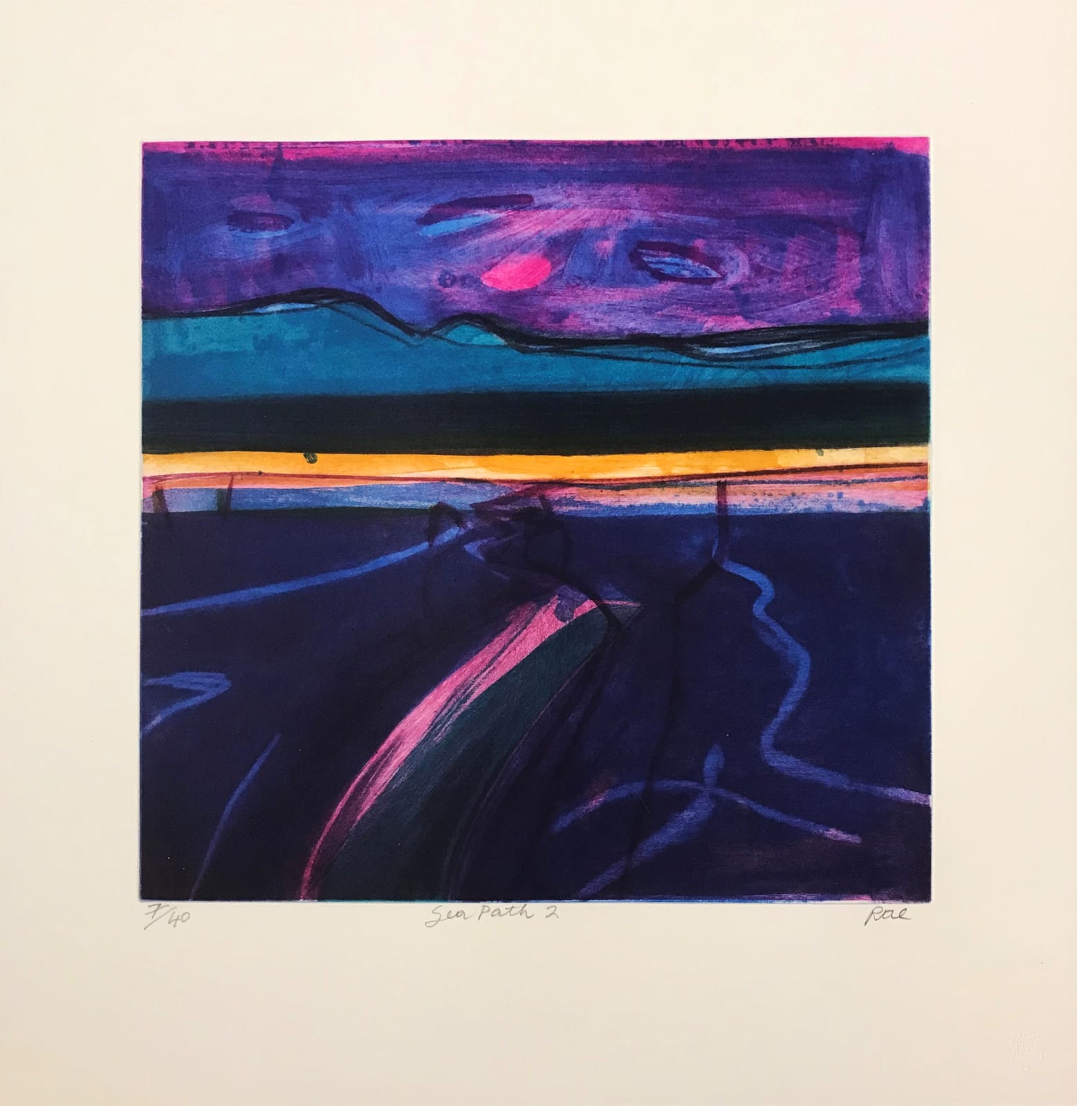 Barbara Rae RSA, Sea Path 2, 2021