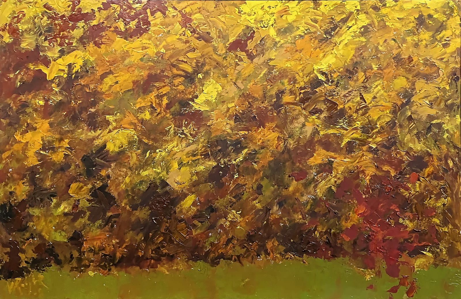 Willie Rodger RSA, Autumn Hedge, 2008