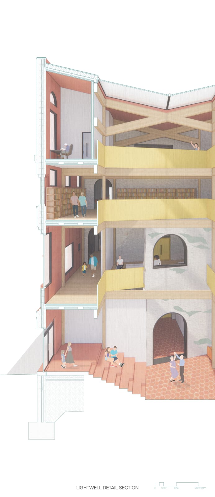 Emily Morgan, Lightwell Detail Section, 2024