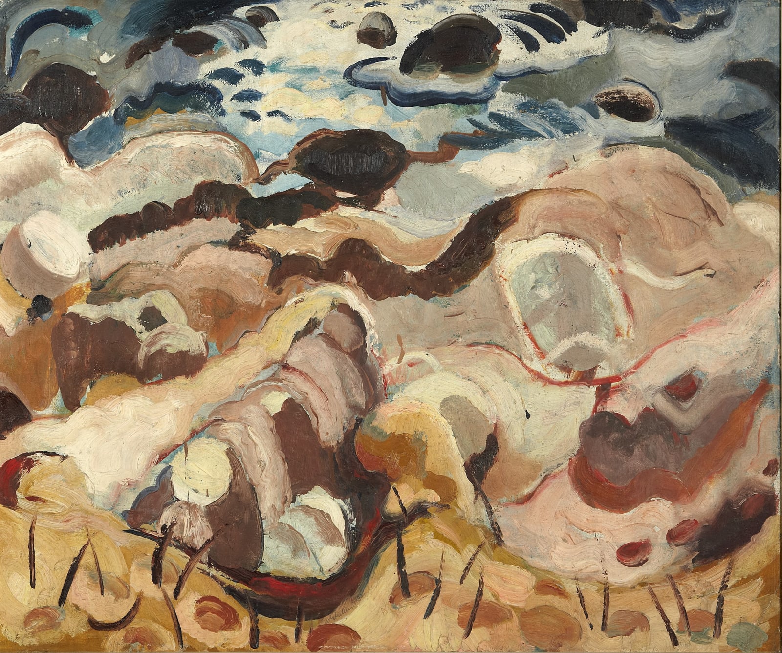 William Gillies RSA, Rocks and Sea, c.1935