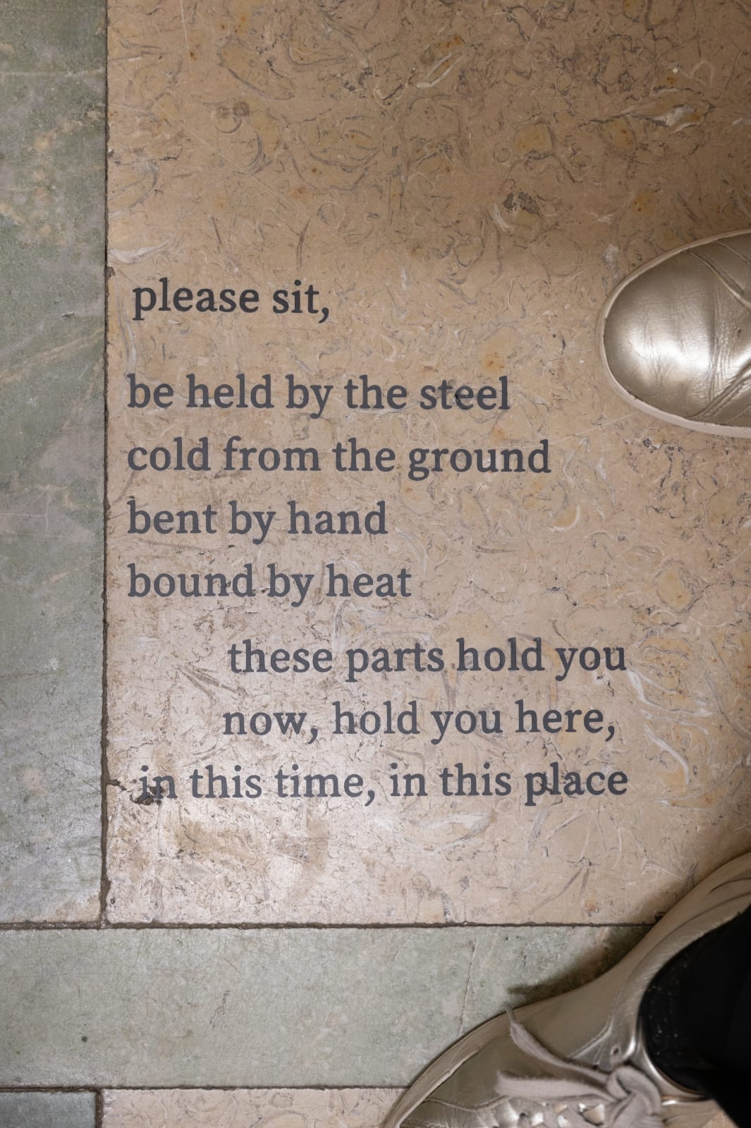 Lily Garget, Hand-dyed fabric on metal frame, 2024
