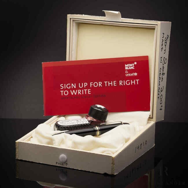 Tom Sachs, Montblanc Masterpiece UNICEF Tom Sachs Fountain Pen, 2004