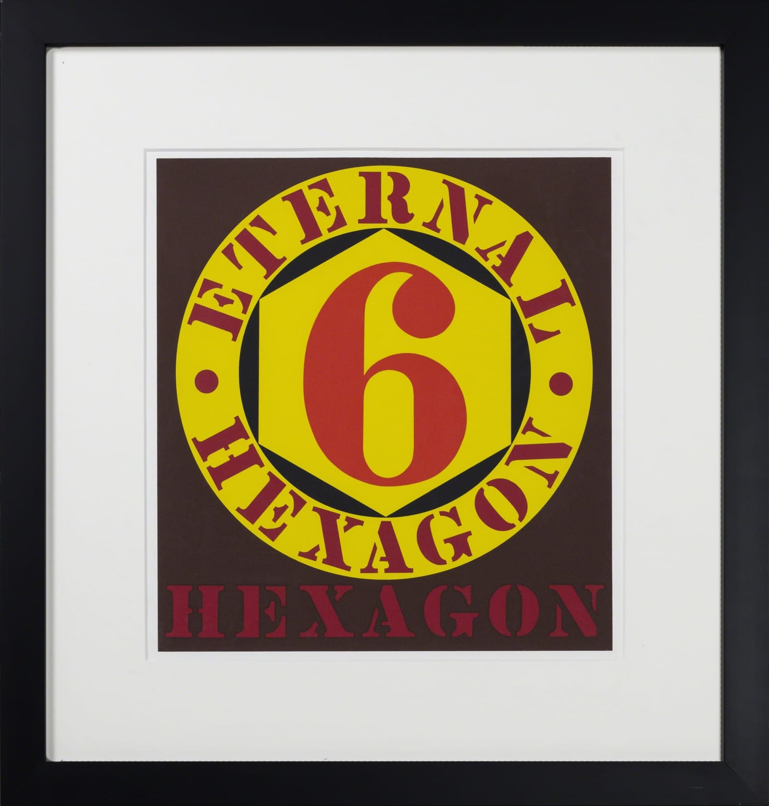 Robert Indiana, Eternal Hexagon, from the 10 works by 10 painters portfolio, 1964