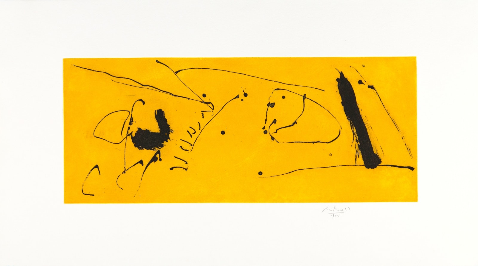 Robert Motherwell, Yellow Flight, 1986
