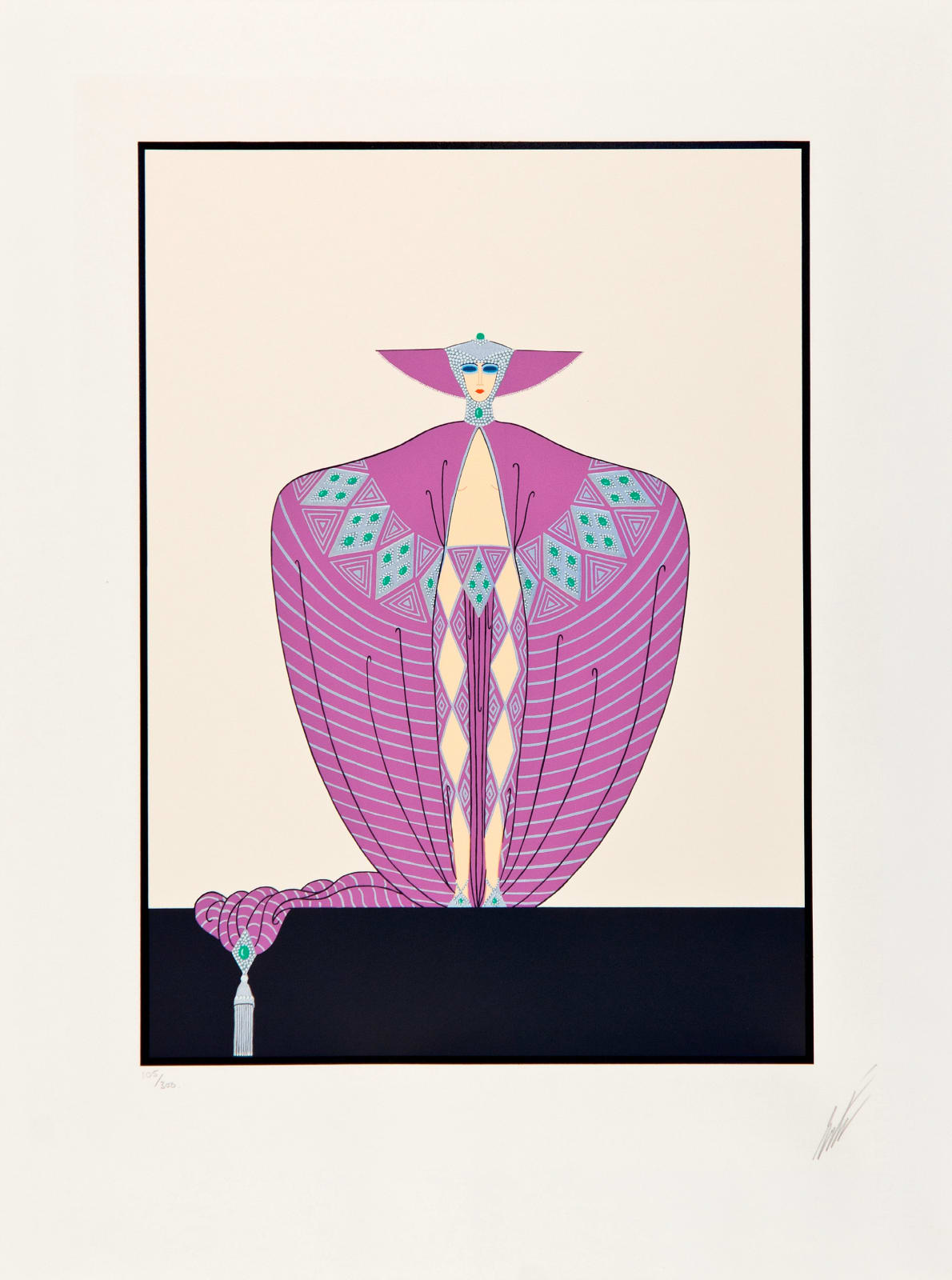 Erté, La Somptueuse The Spring Dress of Venus, 1986