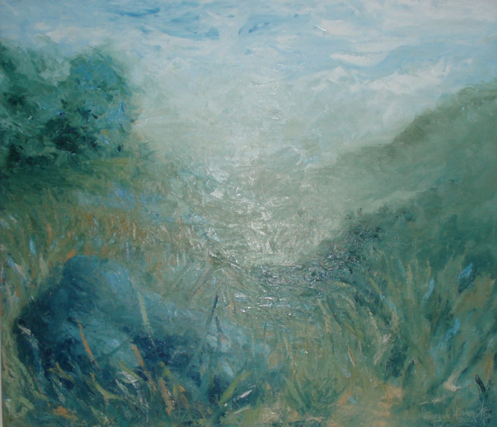 Marysole Worner Baz, Window View: Blue rock, 2009