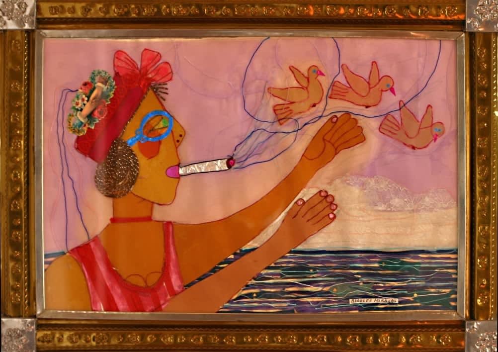 Rodolfo Morales, Untitled (Girl Smoking)