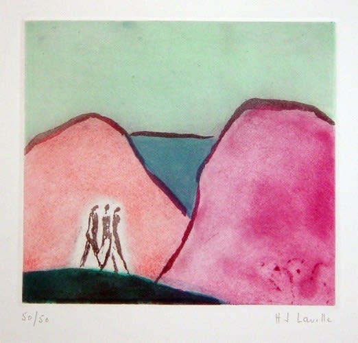 Joy Laville, Three Figures Walking, C. 2005