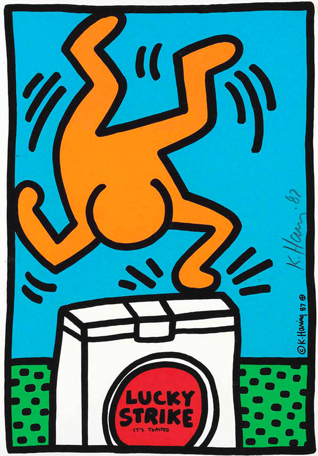 Keith Haring, Lucky Strike, 1987