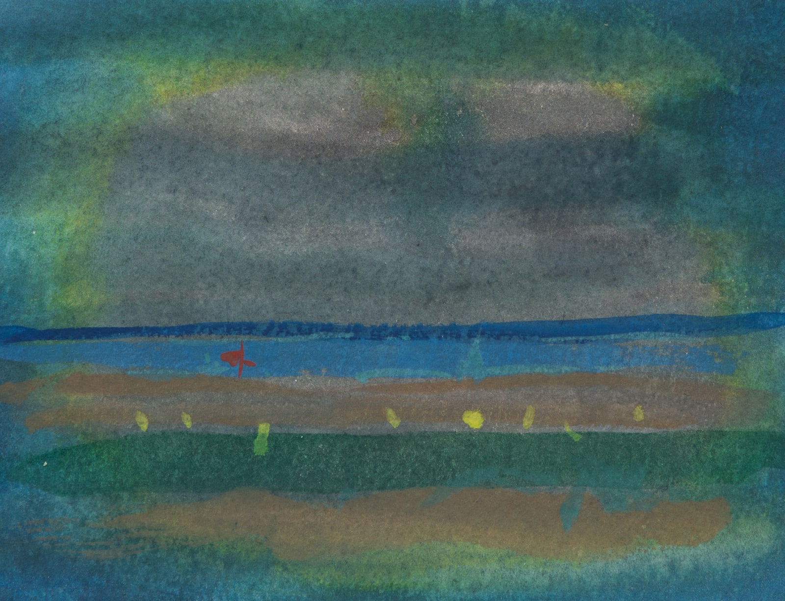 William Perehudoff, Untitled (Maquette for Print), 1980