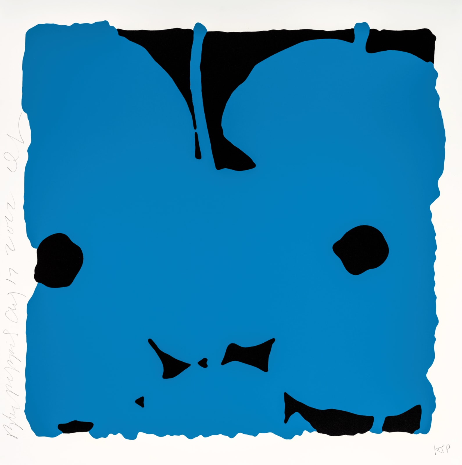 Donald Sultan, Blue Poppies, Aug 17, 2022, 2022