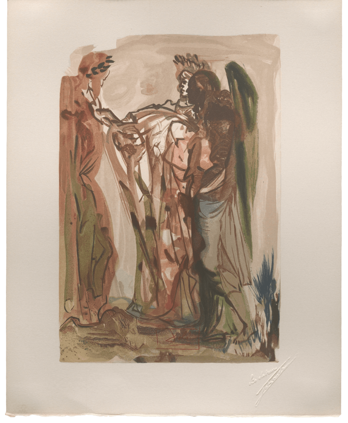 Salvador Dalí, The Proud One (Purgatory, Canto 11 from the Divine Comedy), 1963