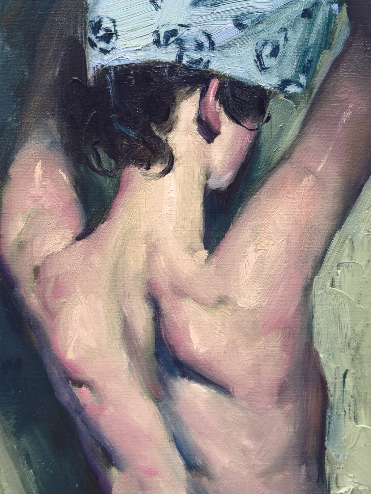 Malcolm Liepke, Pulling Off Her Shirt, 2025