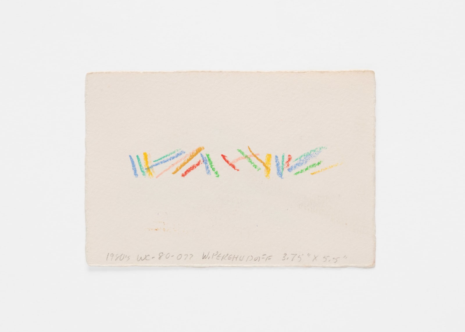 William Perehudoff, WC-80-077, 1980