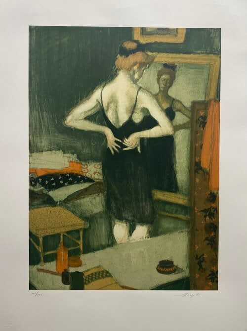 Malcolm Liepke, Black Dress, 1992