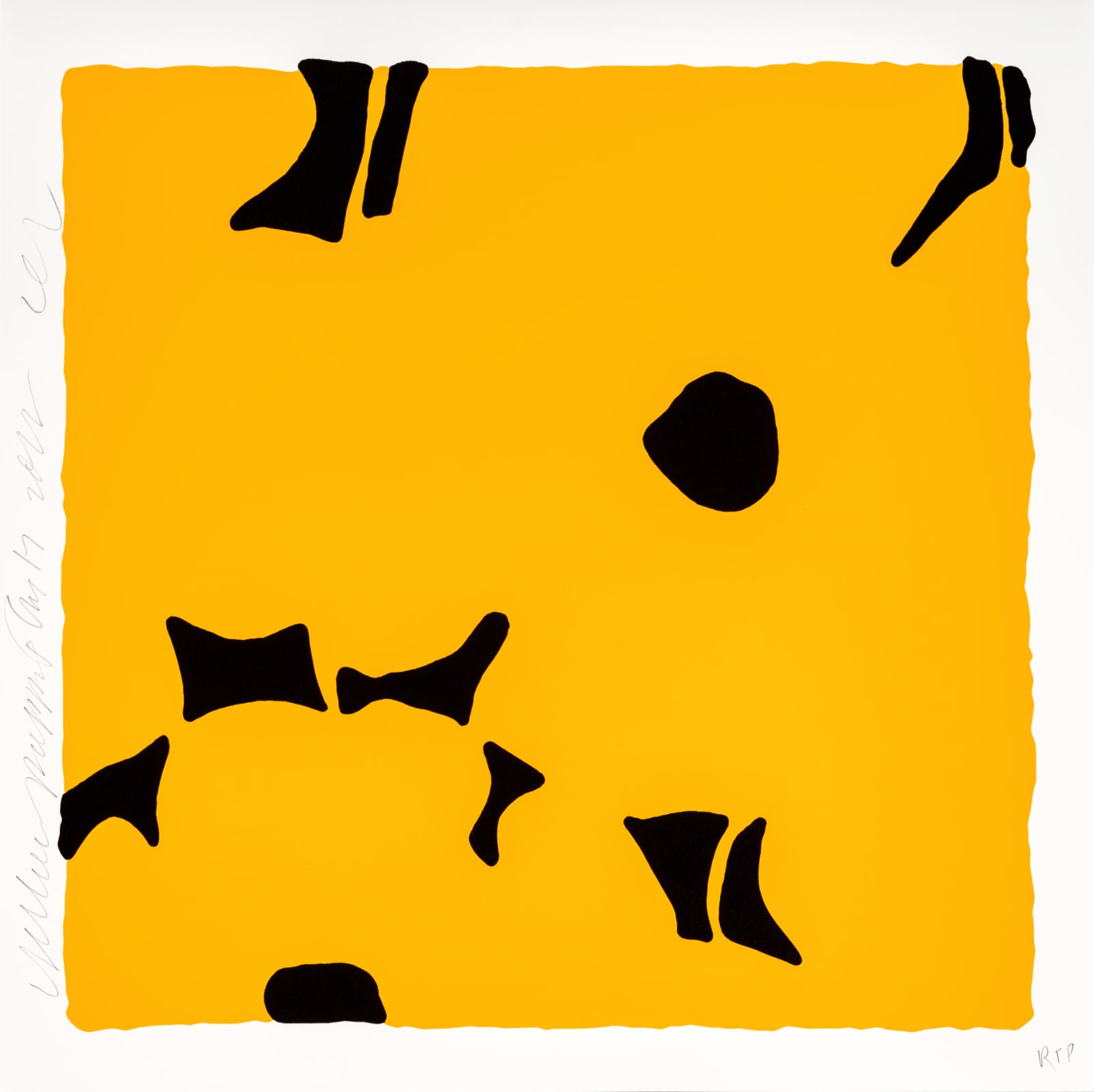 Donald Sultan, Yellow Poppies, Aug 17, 2022, 2022